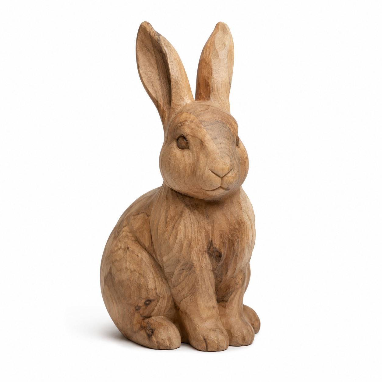 Hand-carved boxwood Rabbit Ornament