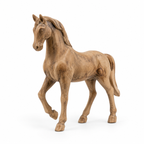 Hand-carved boxwood Horse ornament