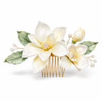 White Orchid Chanhua Hair Comb