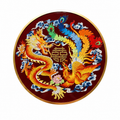 Imperial Dragon & Phoenix Cloisonné Roundel