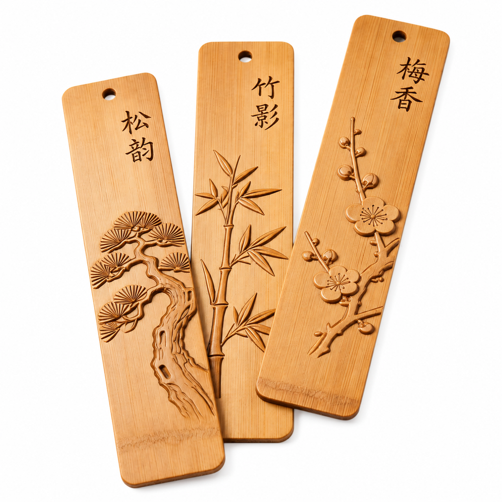Bamboo Literary Bookmark Set