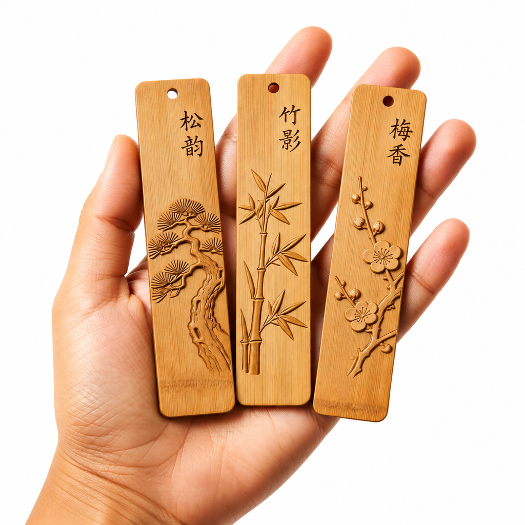 Bamboo Literary Bookmark Set