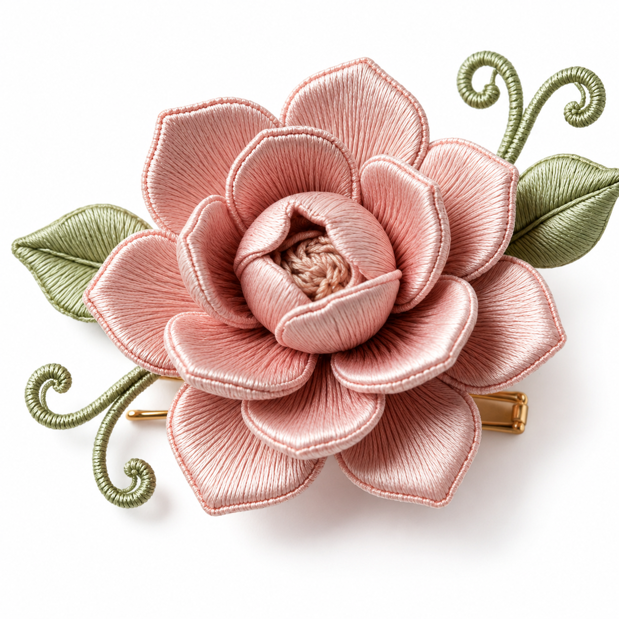 Heritage Silk Thread Floral Brooch