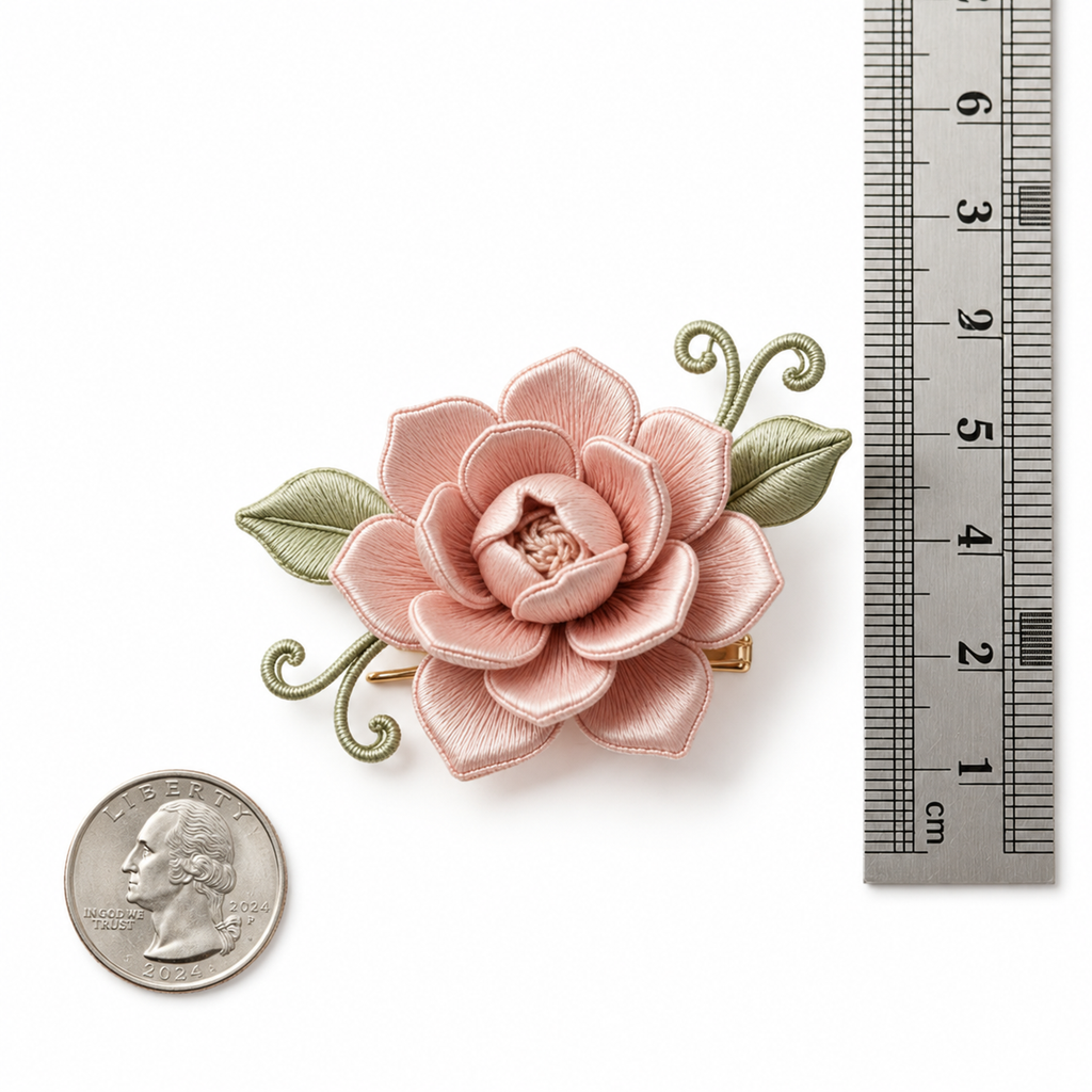 Heritage Silk Thread Floral Brooch