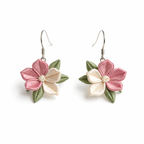 Silk Thread Blossom Earrings