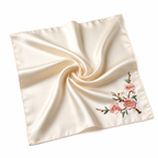 Whispering Blossom Suzhou Embroidery Silk Scarf