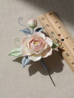 Seasonal Silk Thread Flower Brooch