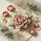 Heritage Silk Thread Floral Brooch