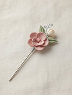Silk Thread Blossom Hair Pin