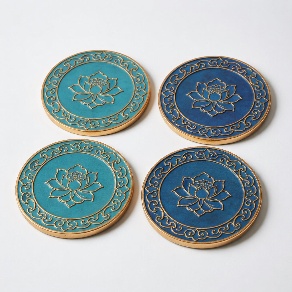 Cloisonné Coaster Set