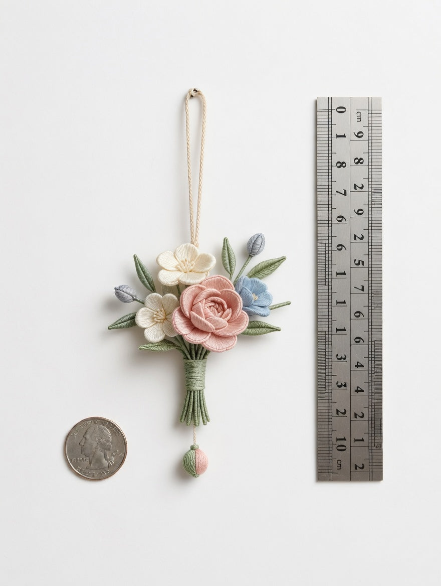 Silk Thread Wall Bouquet