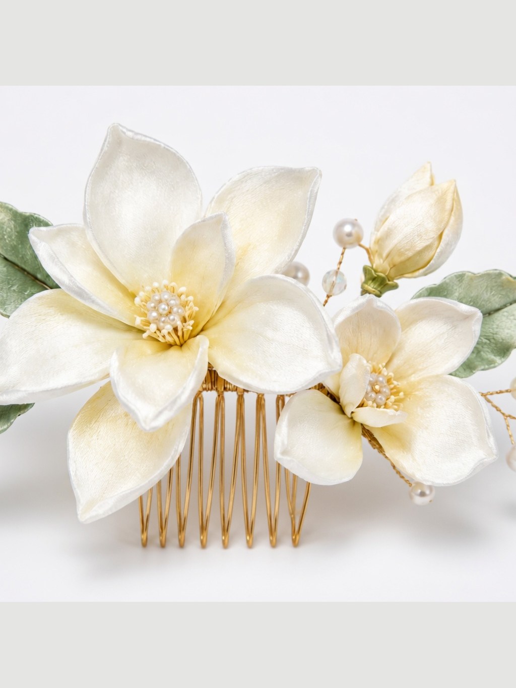 White Orchid Chanhua Hair Comb