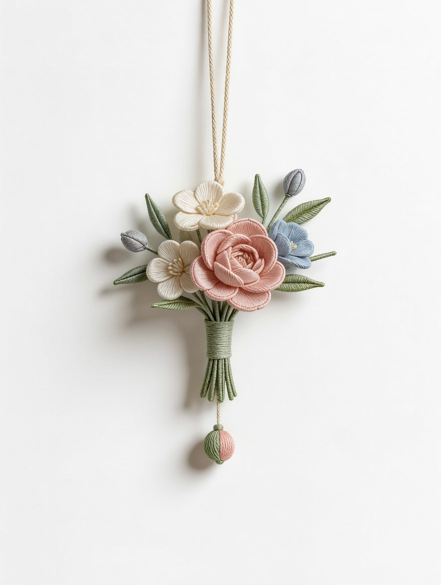Silk Thread Wall Bouquet