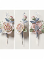 Seasonal Silk Thread Flower Brooch