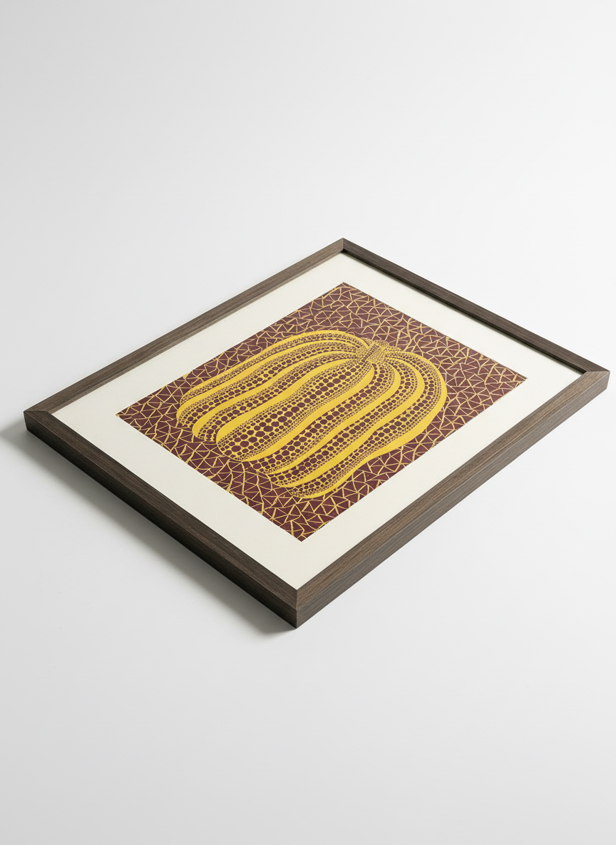 Golden Harvest Pumpkin Cloisonné Wall Art