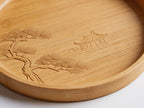 Bamboo Qing-Carving Tea & Incense Tray