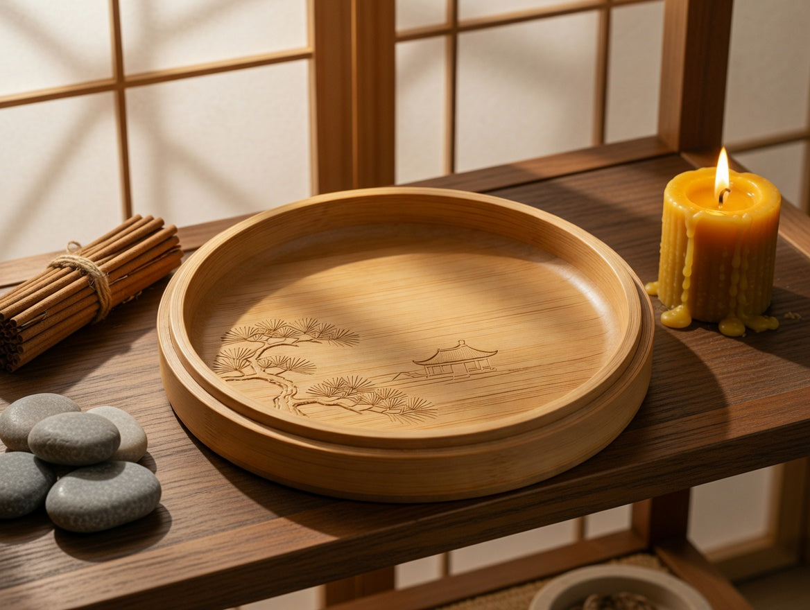 Bamboo Tea & Incense Tray