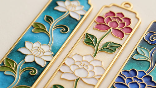 Cloisonné Bookmark Set