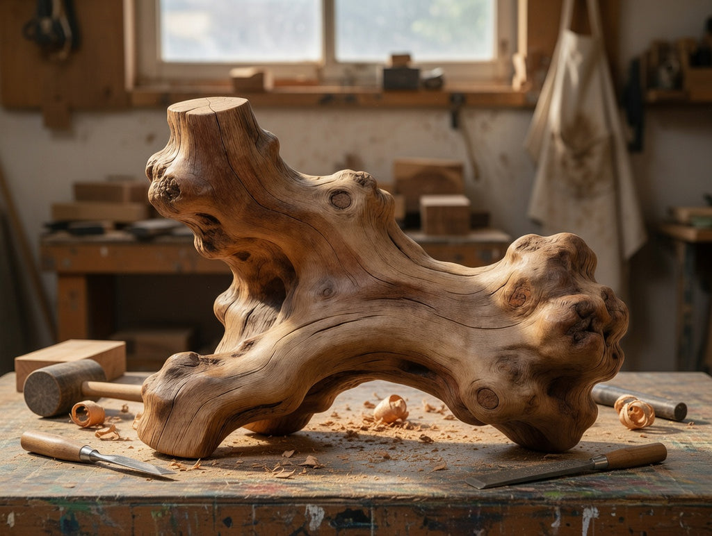 Wood Carved Figurine