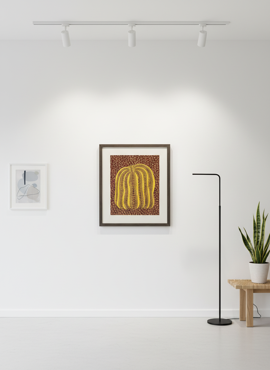 Golden Harvest Pumpkin Cloisonné Wall Art