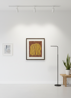 Golden Harvest Pumpkin Cloisonné Wall Art