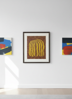 Golden Harvest Pumpkin Cloisonné Wall Art