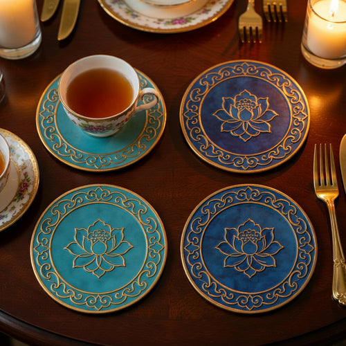 Cloisonné Coaster Set