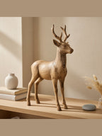 Hand-carved boxwood Deer ornament