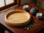 Bamboo Qing-Carving Tea & Incense Tray