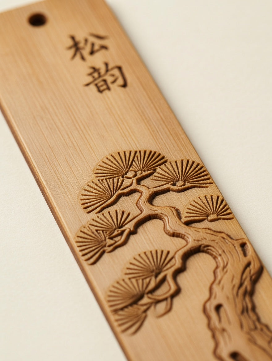 Bamboo Carved Bookmark Set