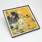 Golden Pond Egrets & Mandarin Ducks Cloisonné Panel