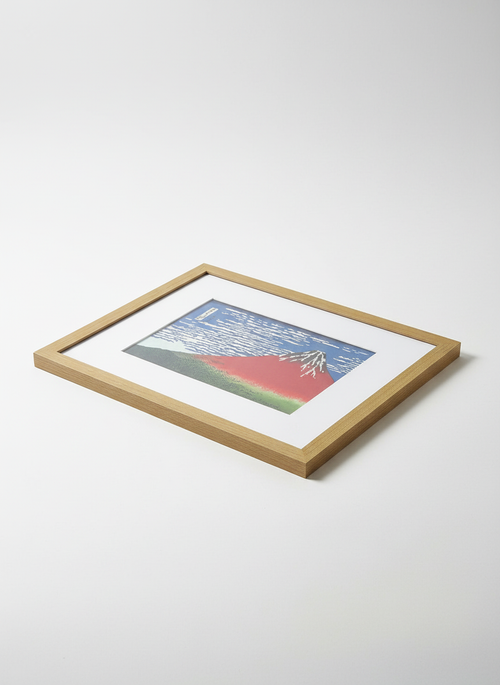 Cloisonne Crimson Mount Fuji Sky