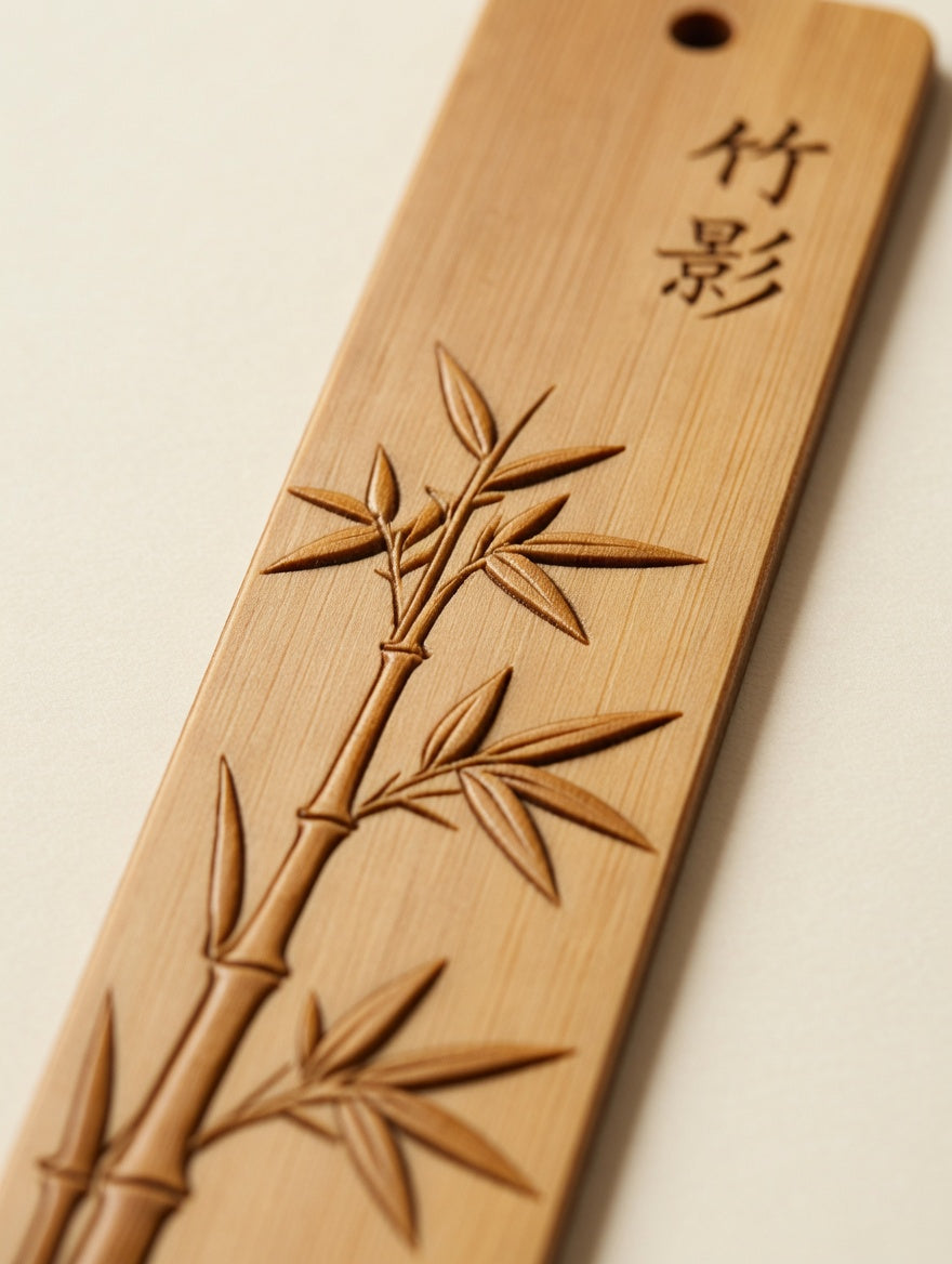 Bamboo Carved Bookmark Set