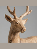 Hand-carved boxwood Deer ornament