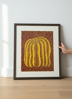 Golden Harvest Pumpkin Cloisonné Wall Art