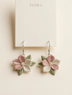 Silk Thread Blossom Earrings