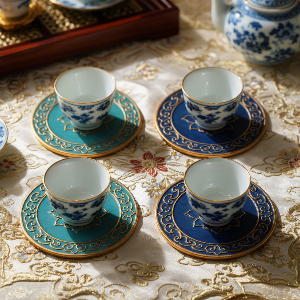 Cloisonné Coaster Set