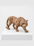 Hand-carved boxwood Tiger ornament