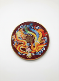 Cloisonne Dragon and Phoenix Bring Auspiciousness
