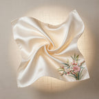 Whispering Blossom Suzhou Embroidery Silk Scarf