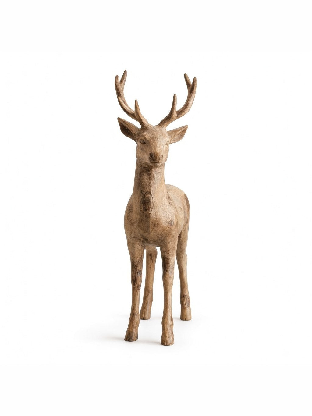 Hand-carved boxwood Deer ornament