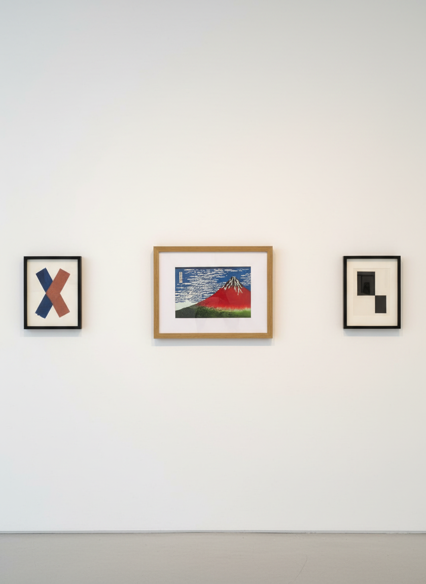 Cloisonne Crimson Mount Fuji Sky