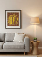 Golden Harvest Pumpkin Cloisonné Wall Art