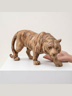 Hand-carved boxwood Tiger ornament