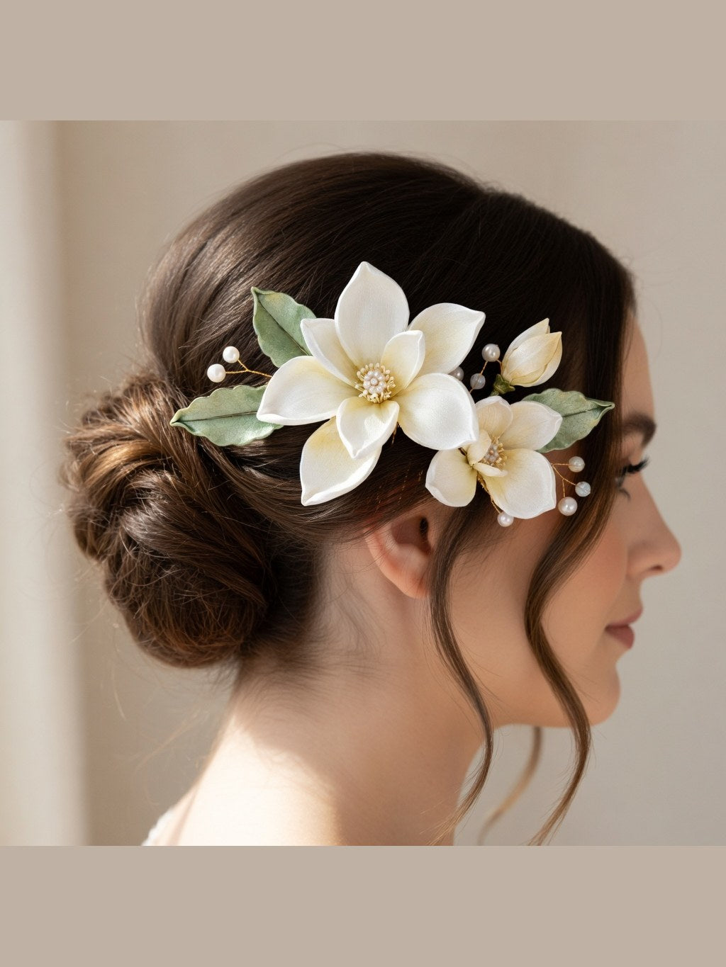 White Orchid Chanhua Hair Comb