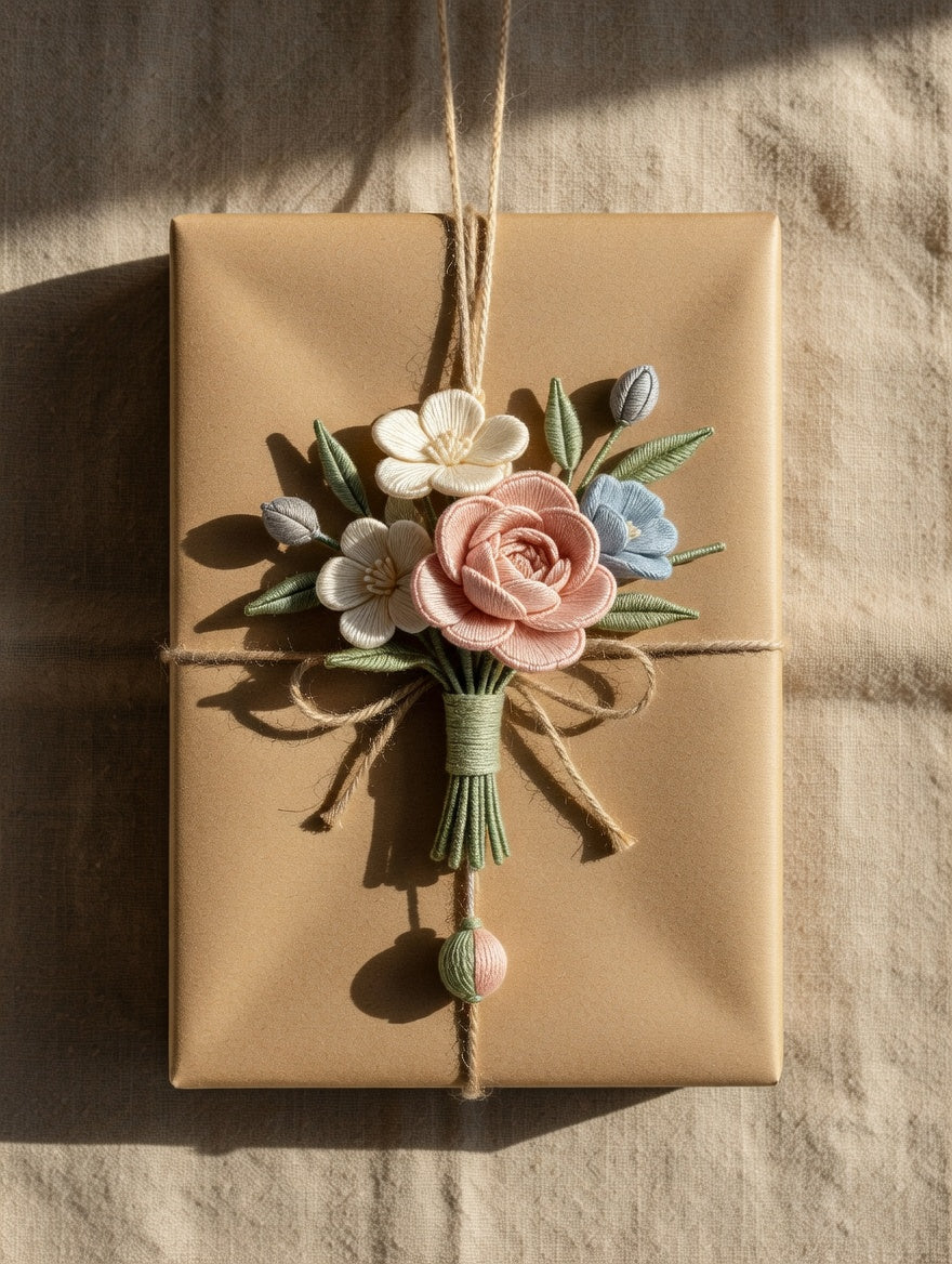 Silk Thread Wall Bouquet