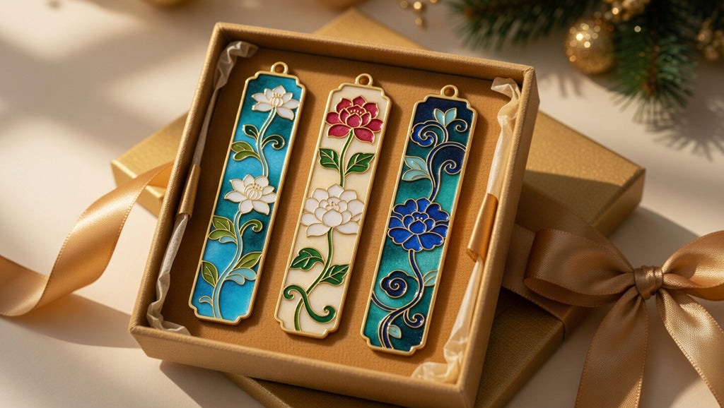 Cloisonné Bookmark Set