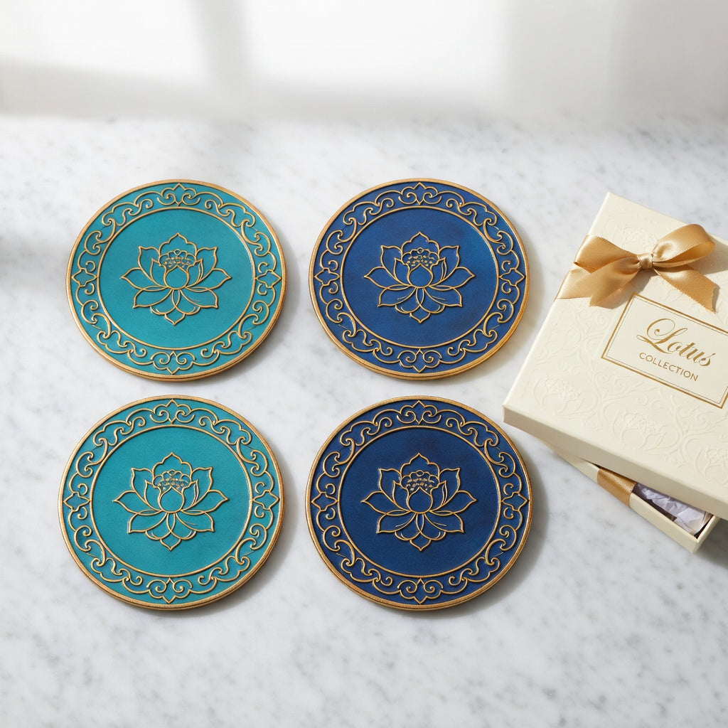 Cloisonné Coaster Set