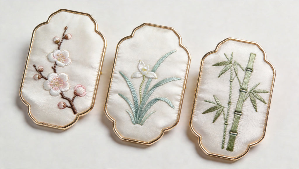 Suzhou Embroidery Brooch