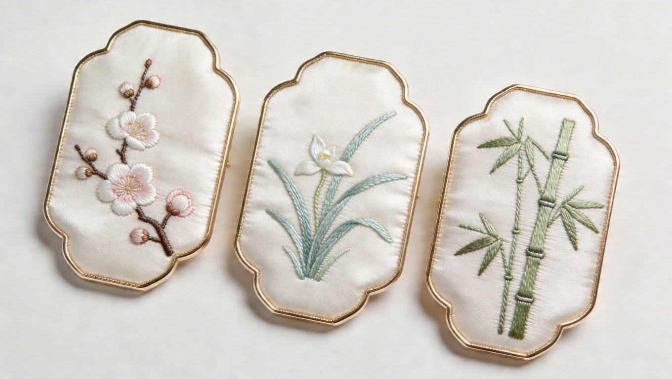 Suzhou Embroidery Brooch